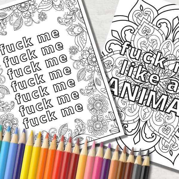 10 Dirty Coloring Pages For Adults With Naughty Swear Words