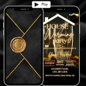 Animated house warming invitation