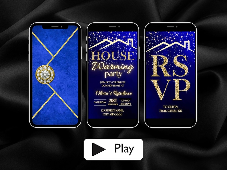 Digital Housewarming Invitation Template, Animated House Warming Invite ...