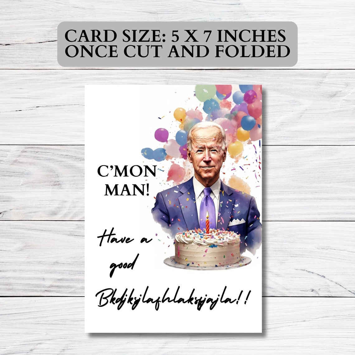 Funny Joe Biden and His Friend Obama Birthday Card Funny Joe Biden and His Friend Obama Birthday Card