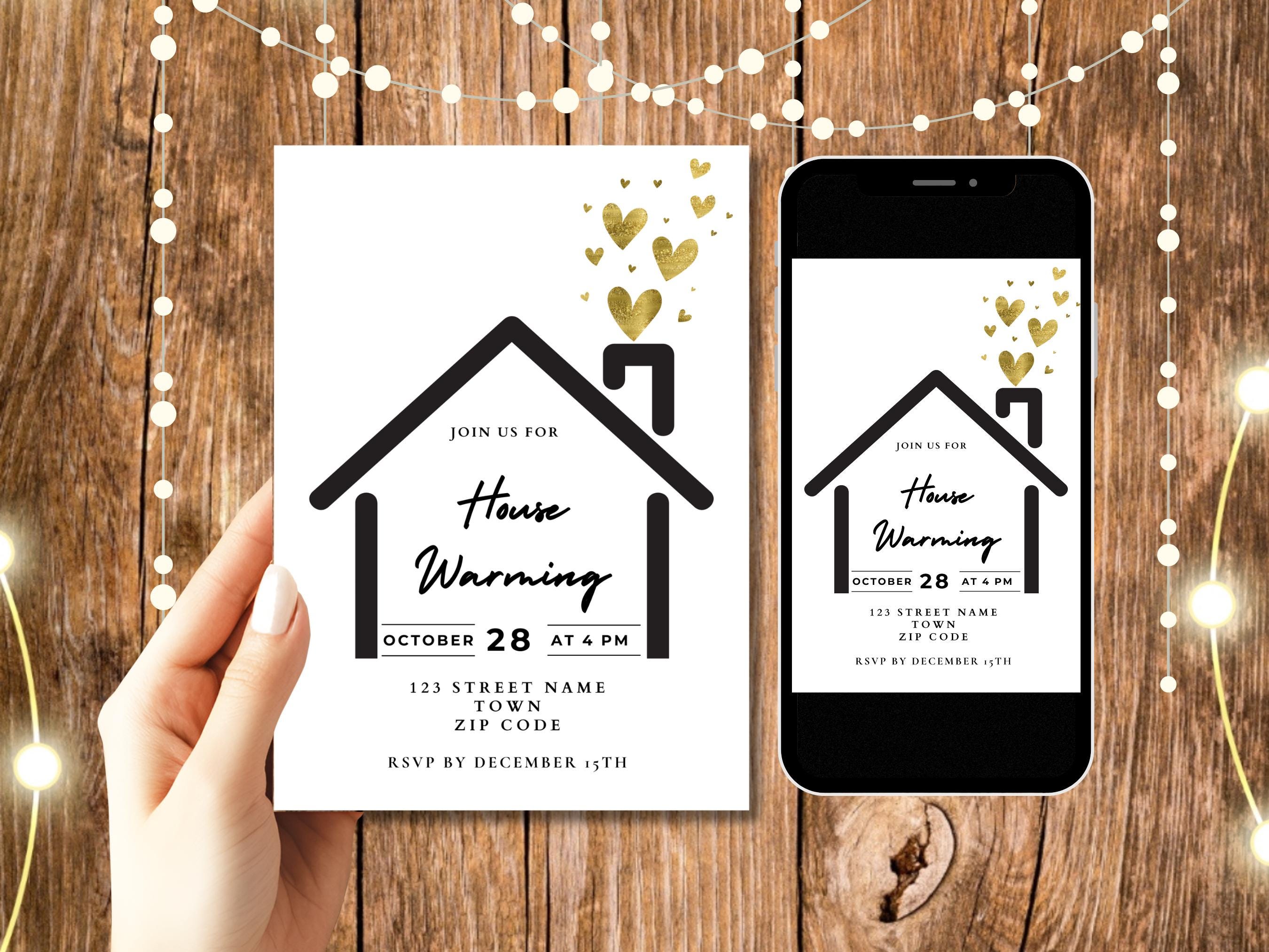 Relocation Invitation Housewarming Invitation Template, Printable House Warming Party ...