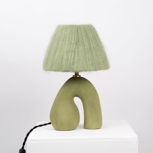 Handmade Green 'Opposèe' Lamp, Table Lamp, Lighting, Designer Lamp, Unique Lamp, Statement Lamp, Bold, Colourful Light