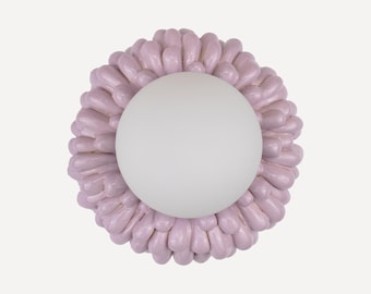 Drip Sconce- Violet Ombre, handmade ceramic lamp, wall hanging light