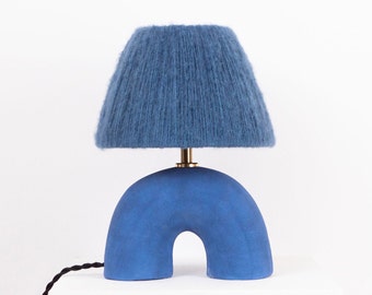 Handmade Blue 'Me' Lamp, Table Lamp, Lighting, Designer Lamp, Unique Lamp, Statement Lamp, Bold, Colourful Light