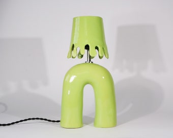 Green wiggle lamp