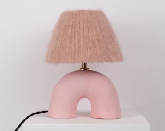 Handmade Peach 'Me' Lamp, Table Lamp, Lighting, Designer Lamp, Unique Lamp, Statement Lamp, Bold, Colourful Light