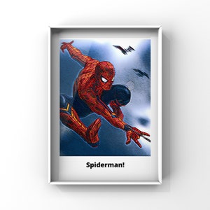 Spiderman Homecoming Comic Pop Art Poster Print A4