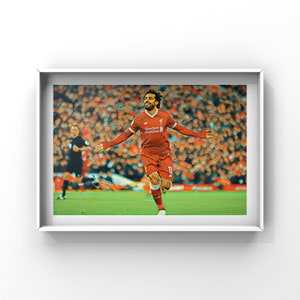 Mo Salah Pop Art Poster Impresión A4 por BRNY Design