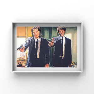 Pulp Fiction Pop Art Poster Print A4