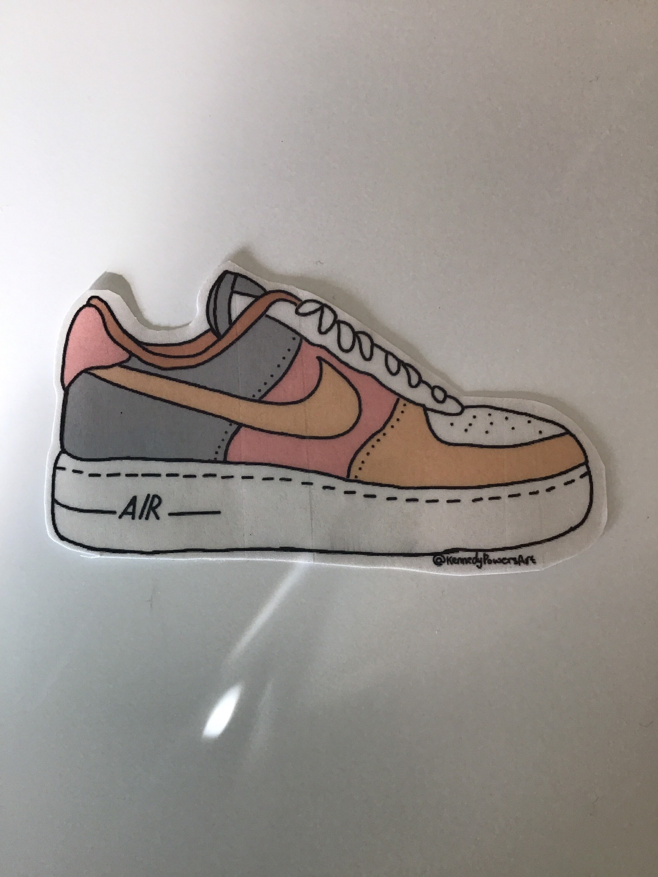Air Force 1 glossy sticker | Etsy