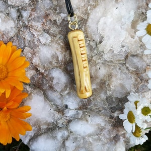 5# Celtic Ogham Necklaces Ash. Unique and Lovingly Hand Carved For Pagans, Witches & Anyone Interested in Trees. Divination Runes.