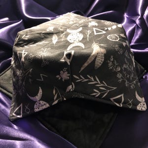Reversible Bowl Cozies, (Set of 2!) Hot/Cold Bowl Pads, Microwave safe Bowl Holders, &#39;READY TO SHIP&#39; Witchy Kitchen Decor