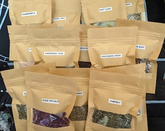 Dried Herbs for Rituals, Hand-Dried Individual Herbs, Witchcraft & Altar Supplies, Magical Use, Witch Botanical