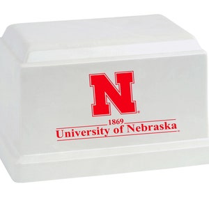 NEB The Legacy - University of Nebraska White Cultured Marble Urn