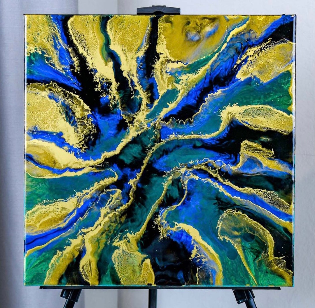 20x20 Epoxy Wall Art, Resin Painting, Luxury Art, Home Decor, Resin Art