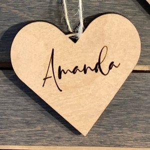 Personalized Engraved Heart: Family Ties Sign Add-On