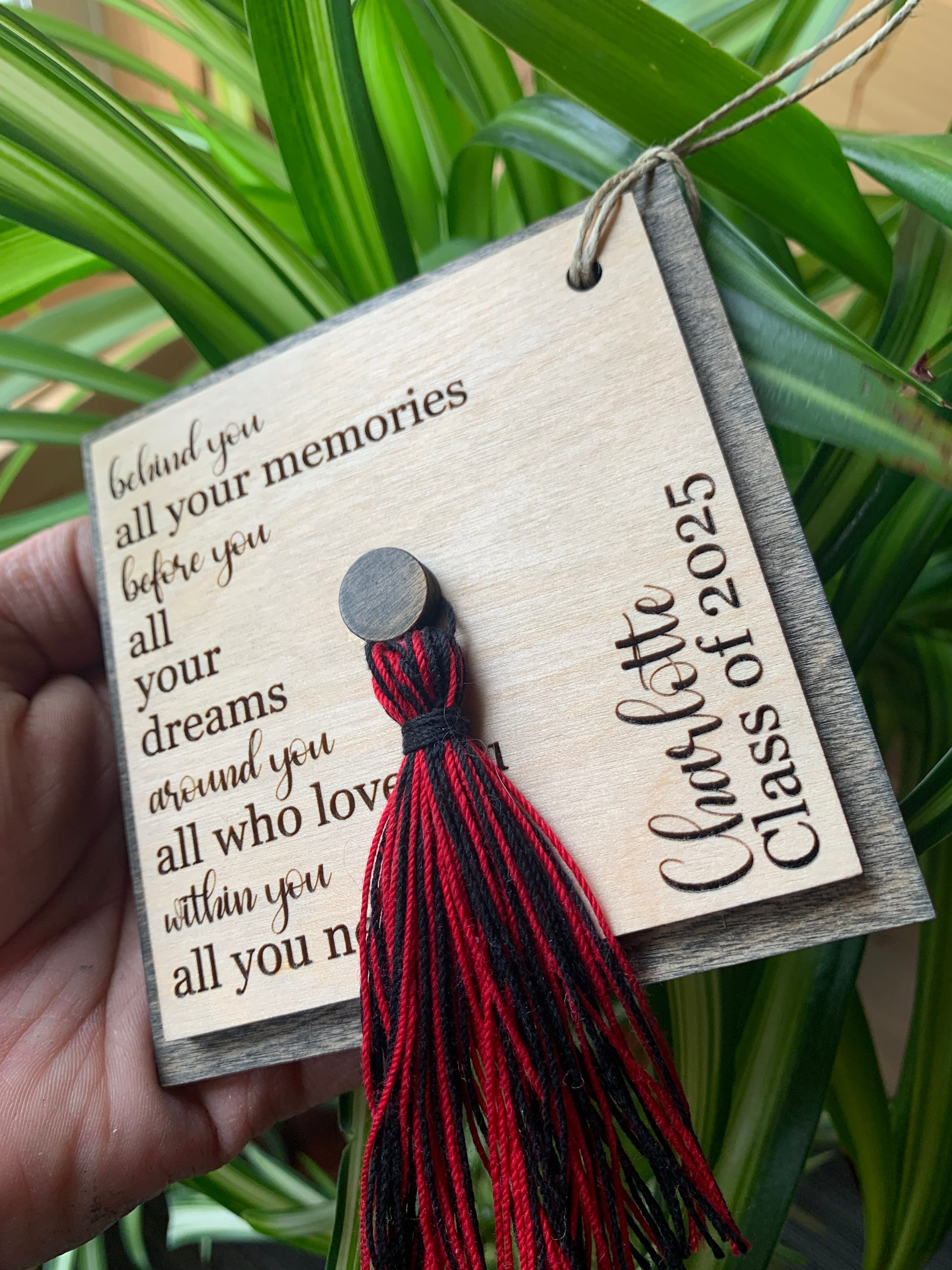 Engraved Wooden Graduation Ornament: Handmade Keepsake Gift - Etsy