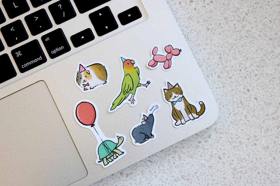 PARTY ANIMALS STICKER Pack Animal Stickers Sticker Pack Etsy