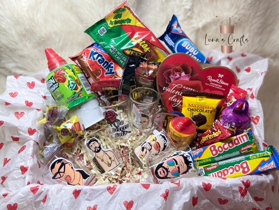 Bad Bunny Shots With Mexican Candy Box Etsy