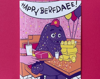 Happy Birthday Silly Celebration Greeting Card