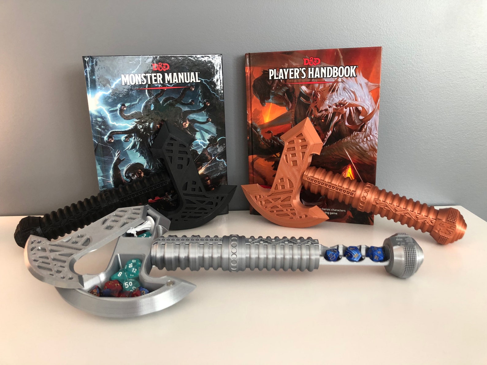 Dnd Dice Axe Dungeons and Dragons Customizable Dice Holder Etsy