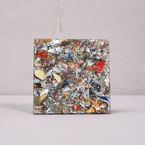 Recycled CD Coaster Set - Handmade Drink Coasters - Sets of 4, 6, 8 - Eco-Friendly, Sustainable, Colourful