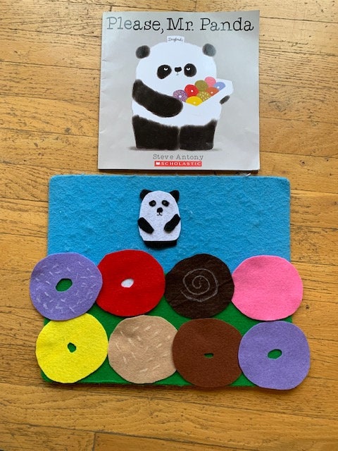 Please Mr. Panda Felt Set - Etsy