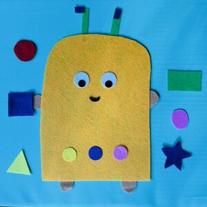 Shape Monster felt set and song