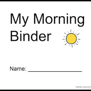 My Preschool Morning Binder
