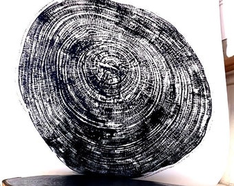 Tree Ring Print, Sycamore Tree, Sycamore  Tree Ring Print, Tree Ring Prints