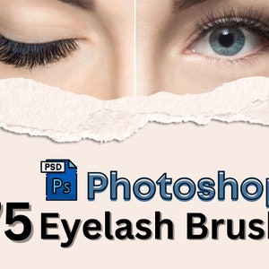 75 Photoshop Eyelash Brushes - Adobe Photoshop Designer & Professional Brushes Collection Photoshop Brushes in the UK