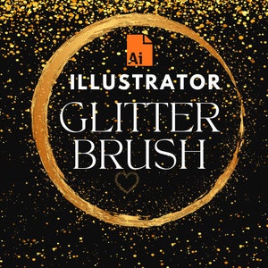 Plus de 30 pinceaux scintillants Ai Adobe Illustrator Brushes - Collection de pinceaux professionnels et créateurs