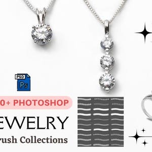 100+ Jewelry Photoshop Brushes Gem Chain Jewels Diamonds Brush - Designer & Professional Brushes Collection Photoshop Brushes