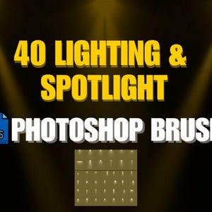 40 Photoshop Lighting and Spotlight Brush - Adobe Photoshop Designer & Professional Brushes Collection Photoshop Brushes in the UK