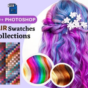 Photoshop 570++ Hair Swatch Preset Photoshop Swatches Hair Colors (Designer Collections)