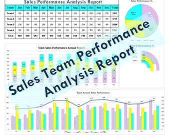 Excel Template - Sales Team Performance Analysis Report Template