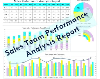 Excel Template - Sales Team Performance Analysis Report Template