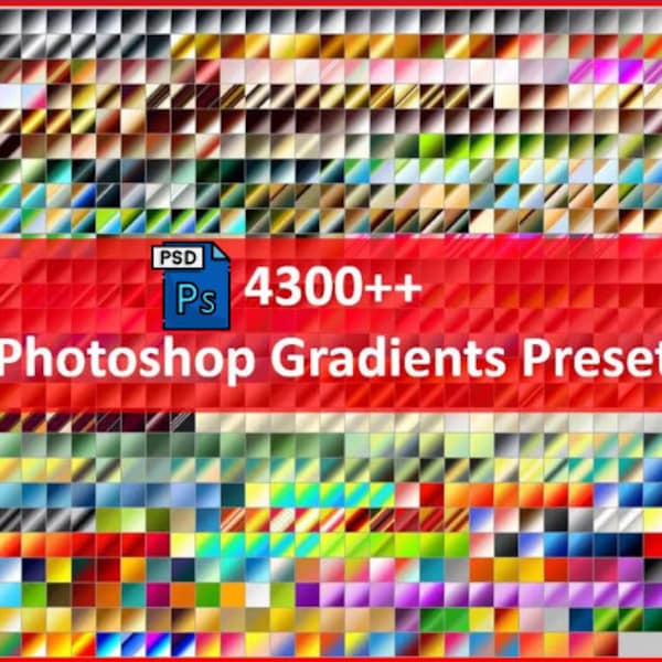 Photoshop 4300 ++ Farbverläufe Preset (Designer Collections) in Großbritannien