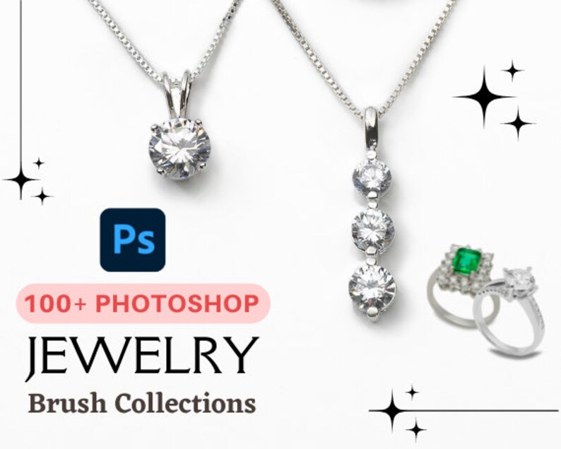 100 Jewelry Brushes Gem Chain Jewels Diamonds Brush Designer