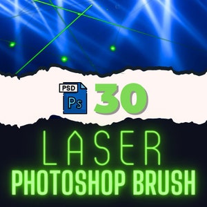 30 Photoshop Laser Brush - Adobe Photoshop Designer & Professional Brushes Collection Photoshop Brushes in the UK