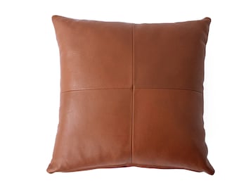 Sustainable leather pillows