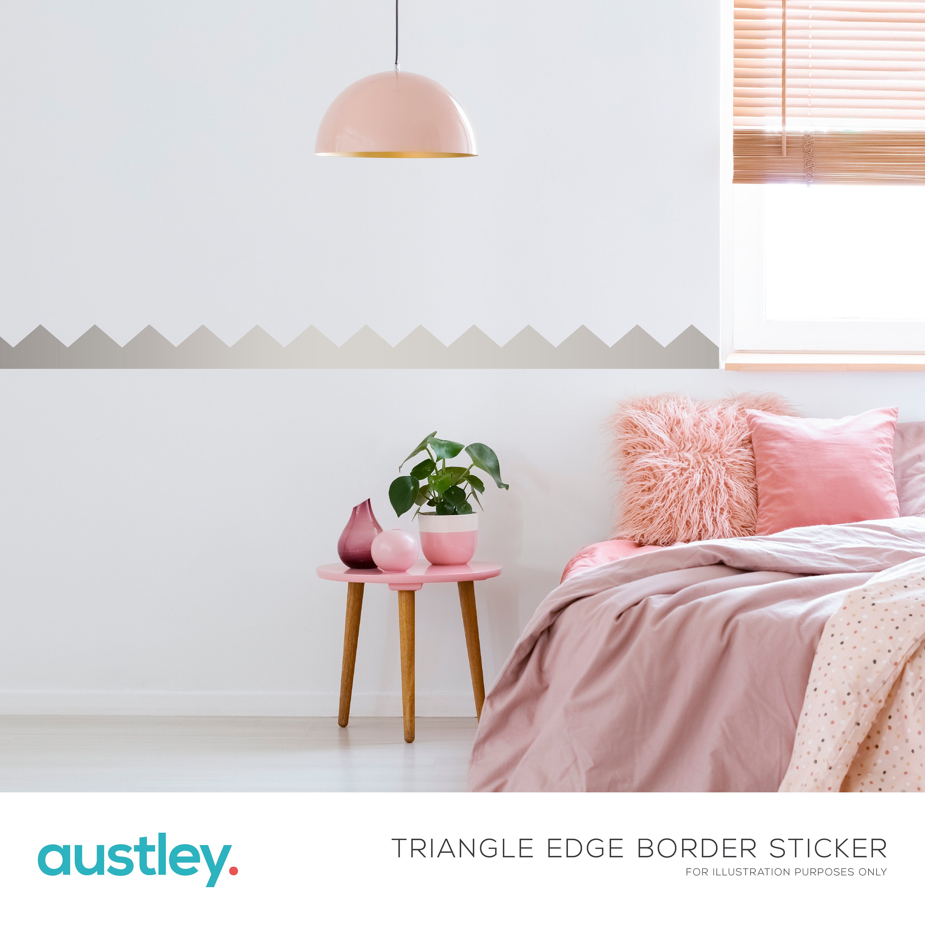 Triangle Inlay Stickers Triangle Wall Stickers, Triangle Border, Wall Triangles, Wall Sticker ...