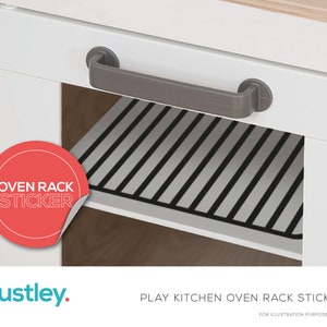 Play Kitchen Oven Rack Sticker, Oven Grill Rack, DIY Makeover, Play Kitchen, fits a Duktig Play Kitchen