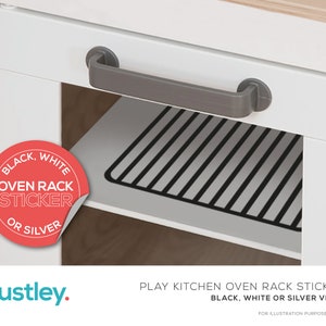 Play Kitchen Small Oven Rack Sticker, Oven Grill Rack, DIY Makeover, Play Kitchen