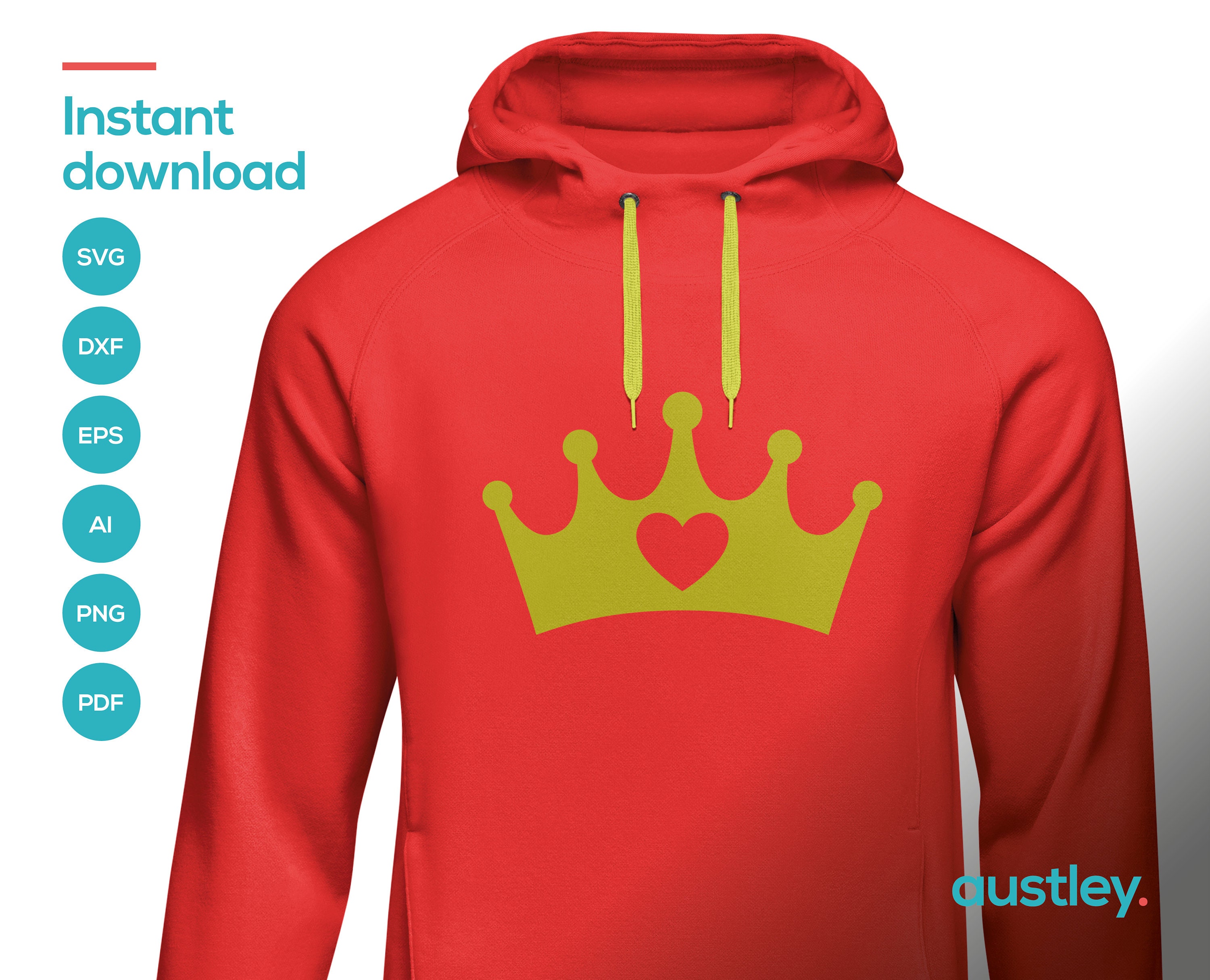 King ＆ Prince CrownBear Crowns SVG - King, Queen, Prince and Princess - Silhouette