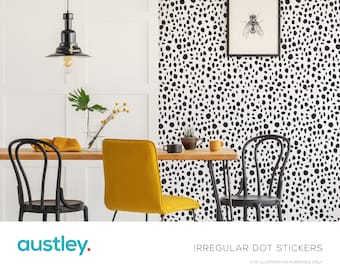 120 unregelmäßige Punkte, Polka Dot, Wandaufkleber, Vinyl-Aufkleber, Wandkunst, skandinavischer Stil, minimalistisch, modern, Dekoration für Zuhause, Geschenk zu Hause