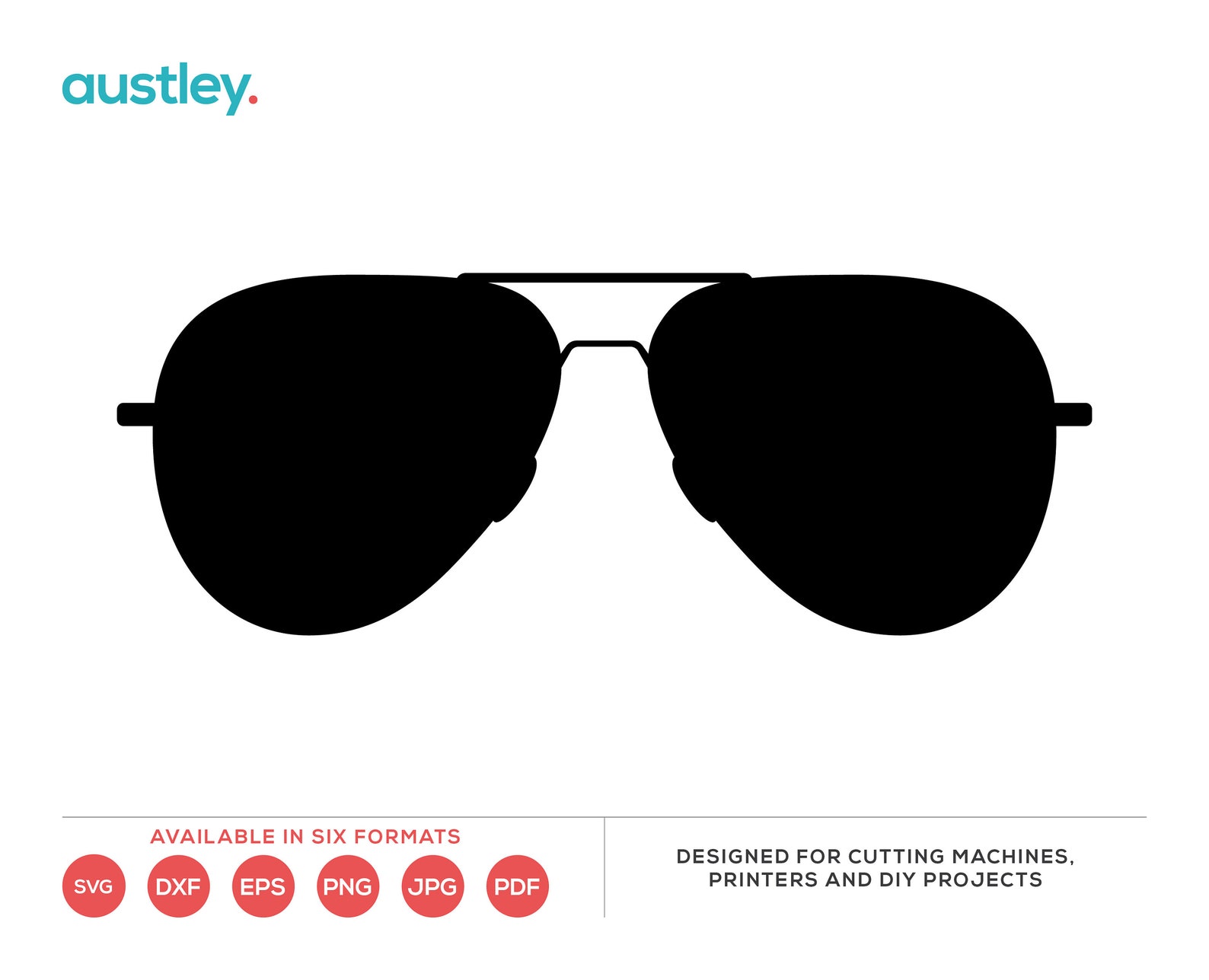 Sunglasses Aviator Aviator Style Shape RayBan svg dxf Etsy
