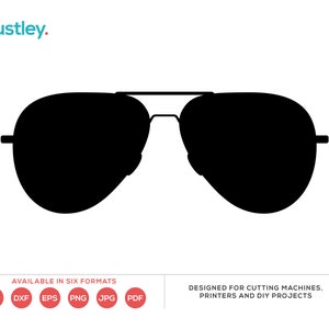 Sunglasses, svg, dxf, eps, png, jpg, pdf, Cut File, Print File, Craft Pattern, Digital Download