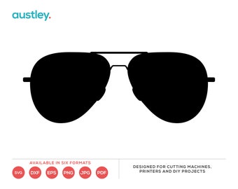 Gafas de sol, svg, dxf, eps, png, jpg, pdf, archivo de corte, archivo de impresión, patrón de manualidades, descarga digital