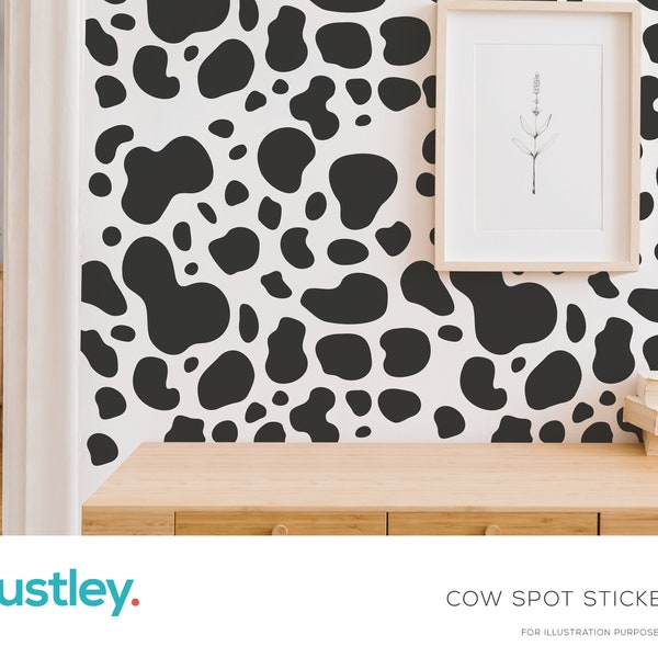 76 Cow Spot, Polka Dot, Wall Sticker Decals, Scandi Style, Bedroom, Living Room, Interior Design, Office, Nursery, Bedroom, Various Sizes